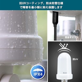 ANTOP AT-JP416B UFO HD TV Antenna, 23.3 lbs (65 km) Reception Range, Outdoor TV Antenna, TV Antenna, UHF Compatible, 360 Degree Omnidirectional Reception, Booster Included, 4G LTE Filter, Ultra