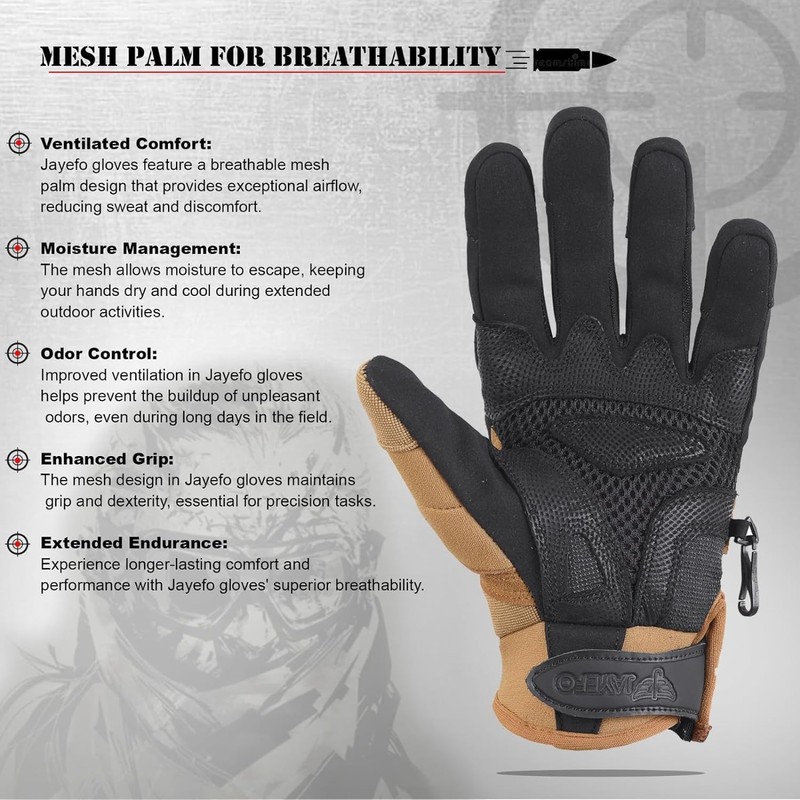 Jayefo Adjustable Unisex Work Gloves - Safety Work Gloves Provides