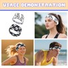 yaozeio Soccer Sports Headbands for Girls Boys Non Slip Elastic