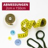 MaßHeld 2-in-1 Tape Measure | CM + INCH, 150 cm,