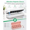 7 Day Pill Organiser with Magnetic Closure & Removable Lids