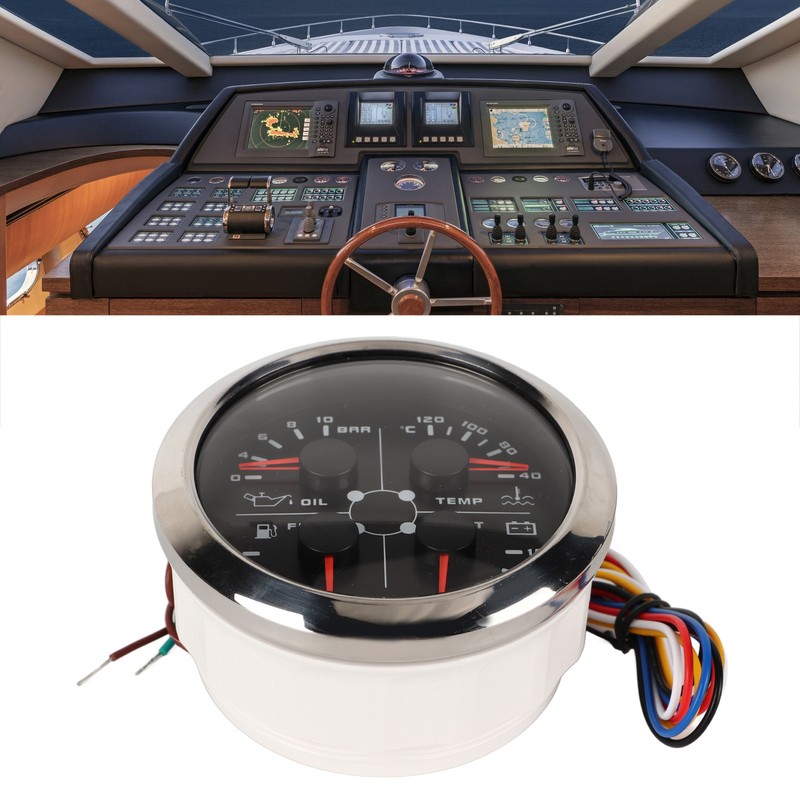 4in1 85mm Guage Multifunction Fuel Level Oil Pressure Water Temp