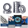 Pack of 4 6902-2RS Deep Groove Ball Bearings 15 mm