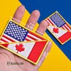 Bluyellow Bluyellow 2Pcs Canadian Flag American Flag Patch Sew on