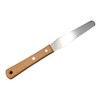 Sun Diamond Stainless Steel Ointment Spatula Wood Pattern with Medium