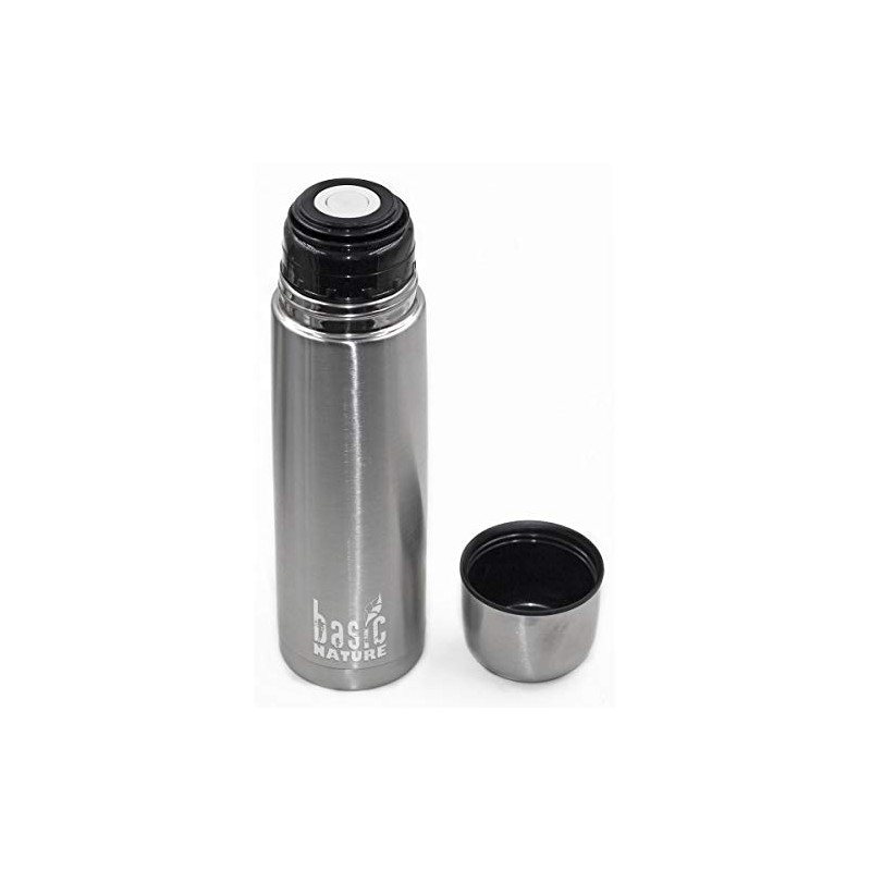 BasicNature 562021 Vacuum Flask Stainless Steel 1.0 L