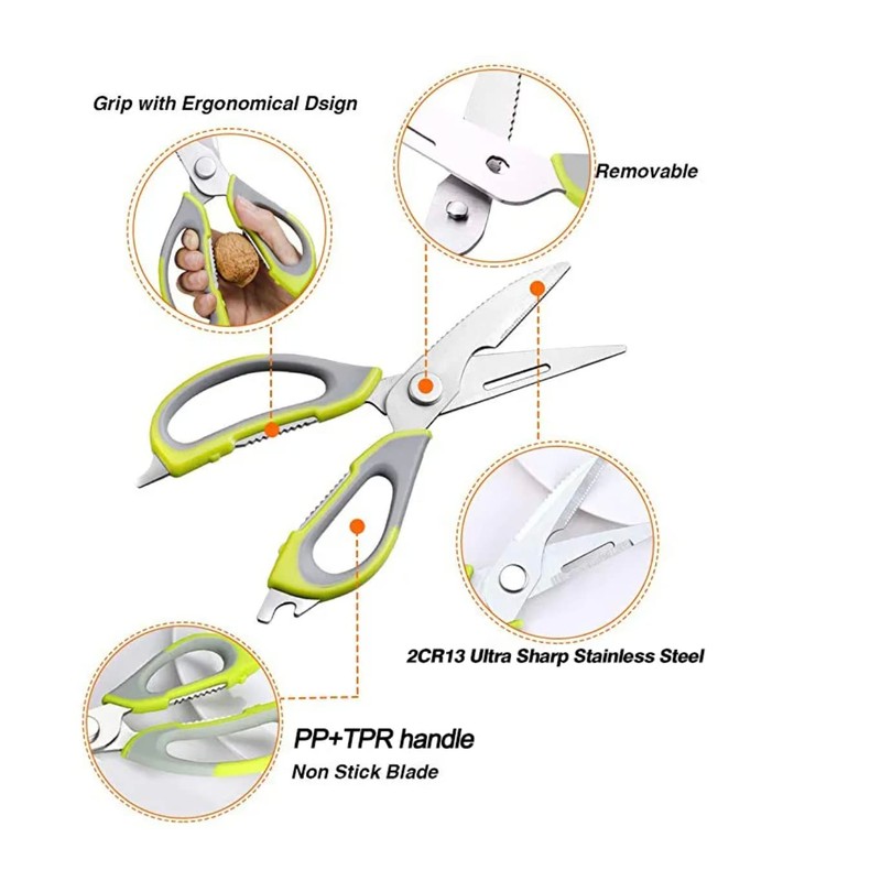 Kitchen Scissors (Green)