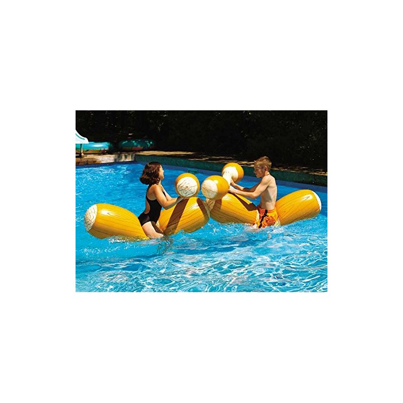Swimline Log Flume Joust Set Action Inflatable for Swimming Pools