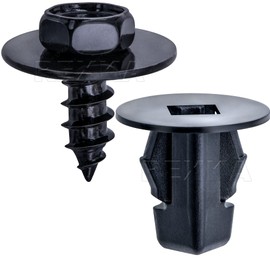 Rexka 15 Sets Fender Liner Screw & Screw Grommet Kit for Toyota Lexus Sequoia Sienna Tacoma Tundra Camry Corolla Mirai Prius 90189-06236 90159-60496