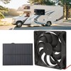 Outdoor Solar Panel Fan Kit Monocrystalline Silicon for Caravans Campers