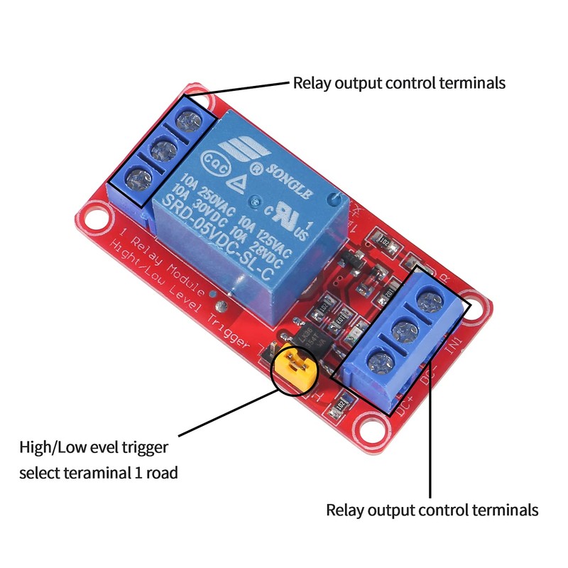 ALAMSCN 10PCS 12V 1 Channel Relay Module Relay Board with