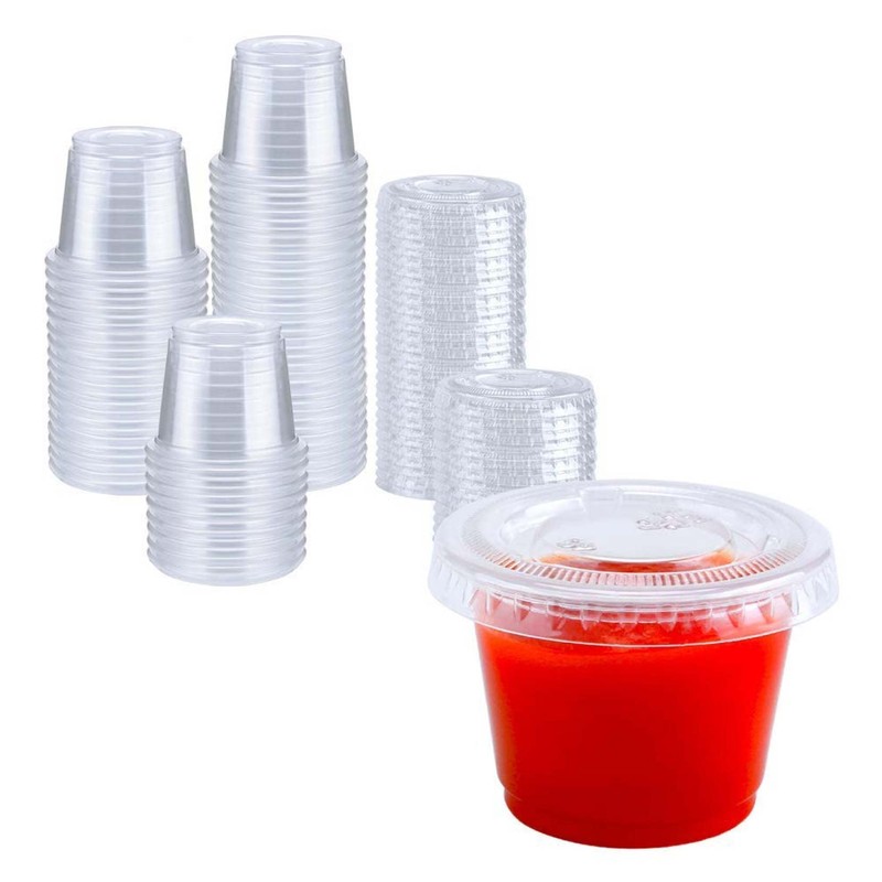 TashiBox 200 Sets - 1 Ounce Jello Shot Cups with