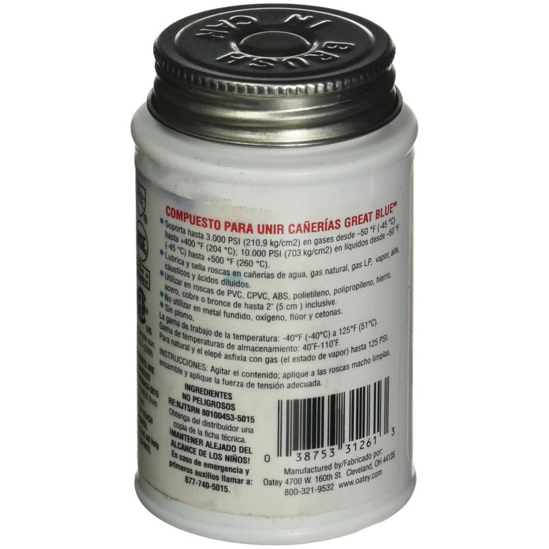 Oatey 31261 Blue Pipe Joint Compound, 4 fl-ounces
