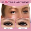 Mayhug Eyelash Extensions, 3D Effect, Individual Eyelashes, 144 Pieces, D