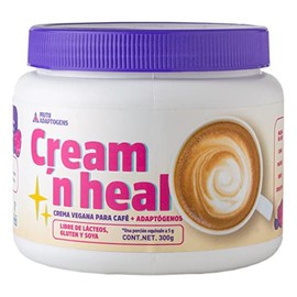 Cream ‘n heal: Sustituto vegano de crema para café con adaptógenos 300 grs.