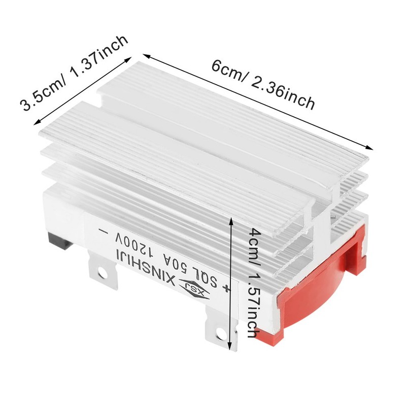 Hilitand 3 Phase Diode Bridge, Bridge Rectifier 2pcs 50A 1200V