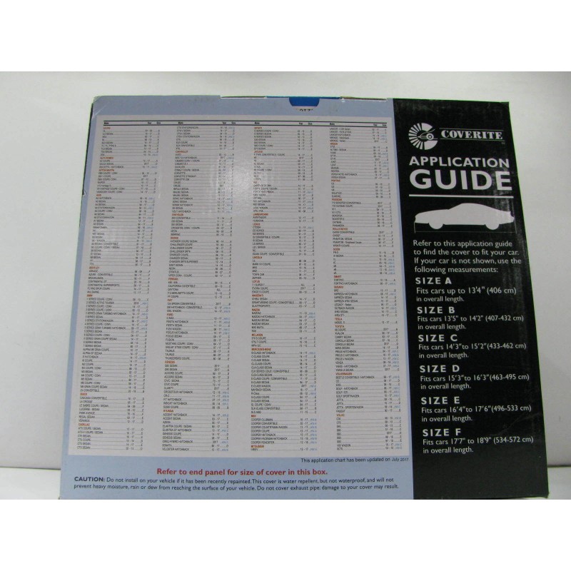 Coverite 10712 Bondtech Car SIZE B Cover For Cars From