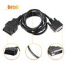 X AUTOHAUX 1.5m OBDII OBD2 Male to 15 Pin Male