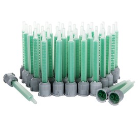 LANIAKEA 50 Pcs 3.5 Inch Epoxy Mixing Nozzle Tip for Adhesive Gun Applicator, 1:1 & 1:2 Static Mixer Plastic Resin Mixing Tip