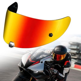 PSLER Motorcycle Visor for HJC RPHA 11 (Pro/Carbon) and RPHA 70 (ST/Carbon), Replacement Visor Compatible with HJ-26 HJ-26ST, Anti-Scratch UV Protection, Pinlock Ready (Deep Gold Red)