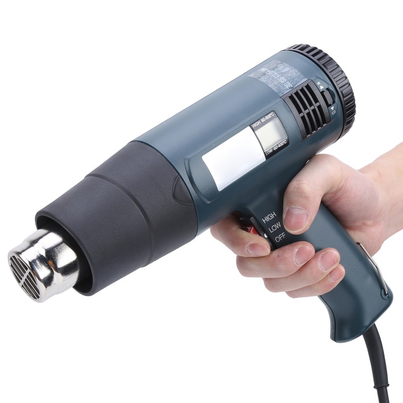 Electronic Hot Air Gun Adjustable Plastic Temperature Industrial Tool GJ-9A20LCD