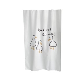 Door Curtain Cute Decorative Cartoon Doorway Divider Cloth for Bedroom Closet Dormitory Kitchen Little White Duck