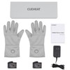 CUEHEAT Heated Glove Liners, Flexible Ultrathin, Touchscreen Compatible, 7.4V 3000mAh
