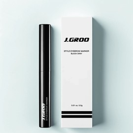 Jay Guru J.Grew Style Eyebrow Stick, Black Gray, 1 pc. / 제이그루 스타일 아이브로우 스틱, 블랙 그레이, 1개
