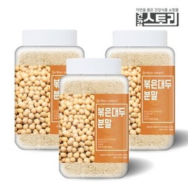 건강스토리 국내산 볶은 대두분말 300g X 2통 Health Story Domestic Roasted Soybean Powder 300g X 2 Containers