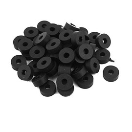 uxcell Rubber Flat Washers 11mm OD 4mm ID 4mm Thickness for Faucet Pipe Water Hose, Pack of 50