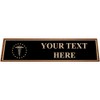 Medical Staff Caduceus Desk Name Plate, Doctor Nameplate, Hospital Staff