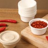 HugeDE 100 Pcs Mini Paper Cups - 2 oz Sauce
