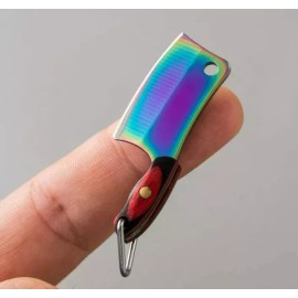 Unbranded 3  PIECE MINI COLLECTABLE BUTCHER KNIFE HATCHET CLEAVER AXE WITH SHEATHS