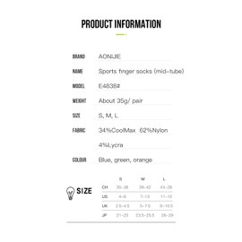 AONIJIE Five Toe Socks for running hiking High Performance Athletic Lightweight Breathable-Value 3 Packs (AU, Numeric, 8, 11, Regular, Regular, O # 3 Pairs -Quarter)