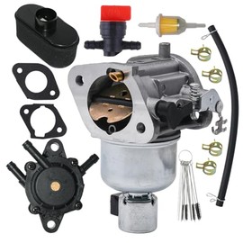 JULRICARB 15004-0984 15004-0826 Carburetor Fit for Kawasaki FR651V FS651V FR730V FS730V Engine of Mower with Fuel Pump and Air Filter
