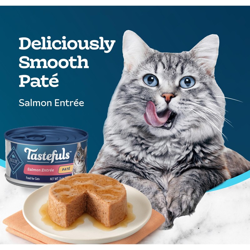 Blue Buffalo Tastefuls Wet Cat Food Paté, Made with Natural