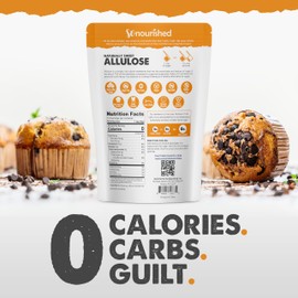 So Nourished Allulose Sweetener Powdered - Keto Sugar Substitute - 0 Calorie, 0 Net Carb, Non-GMO (5 lb / 80 oz)