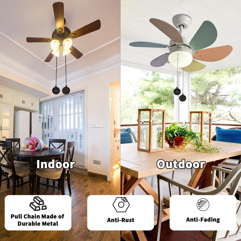 Humpptom Ceiling Fan Pull Chain 2 Pack