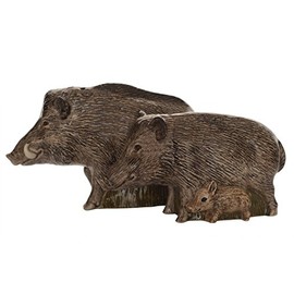 Quail Ceramics Wild Boar Salt and Pepper Pots