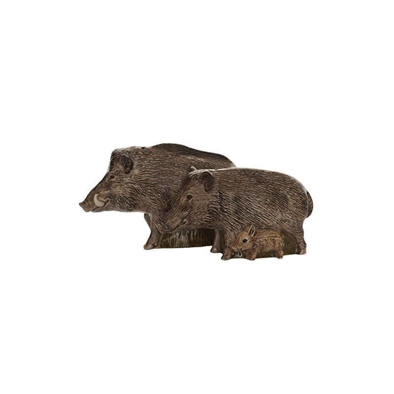 Quail Ceramics Wild Boar Salt and Pepper Pots