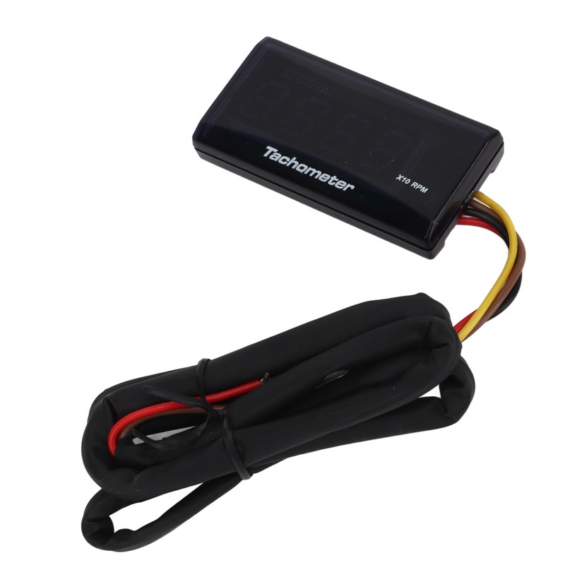 Motorcycle Tachometer DC 12V Ultra Thin LCD Waterproof Backlight for