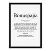 Bonus Dad Definition Word Explanation Step Dad Gift Birthday Gift