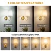 NookNova Battery Operated Wall Sconce Set of 2, 10000mAh Rechargeable