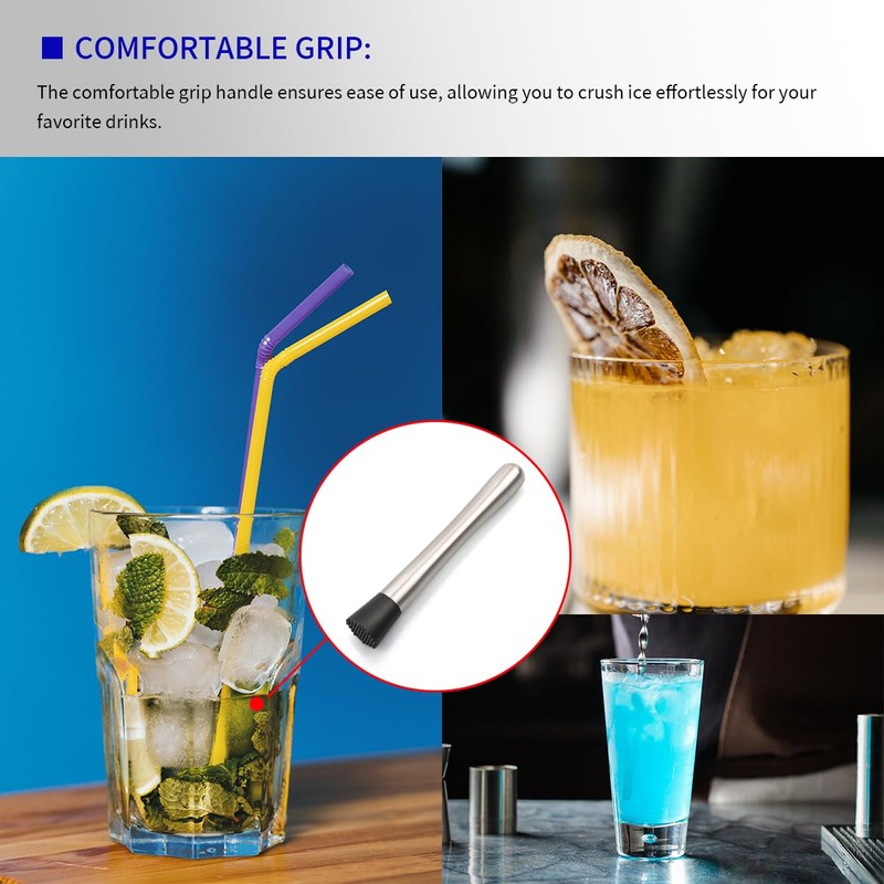 Luckious 304 Stainless Steel Ice Crushing Rod - Cocktail Ice