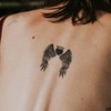 Angel Heart with Wings - Temporalis® Tattoo | Ephemeral, Vegan