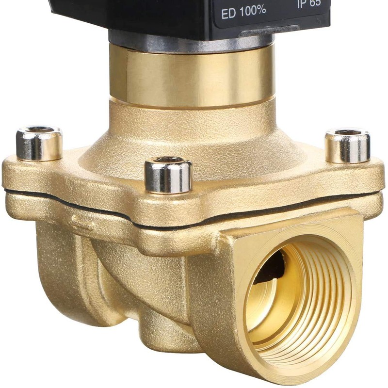 U.S. Solid 3/4 Inch G 220 V AC Brass Solenoid