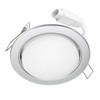 ledscom.de RUBA Recessed Ceiling Light Matt Stainless Steel Round 107