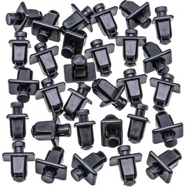 Rexka 30pcs Cowl Grille Push-Type Retainer Clips for Nissan 66814-01G00 Pick-Ups 300ZX, Hardbody Pickup, Pathfinder, Sentra 6681401G00