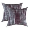 TreeWool (2 Pack Brush Art Accent Cushion Covers in Cotton