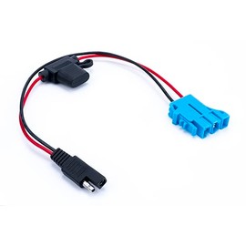 12V Battery Gator Charger Adaptor Compatible with Peg Perego, John Deere Kids Tractor Toys Battery 12 Volt 2-Pin SAE Adapter,to Battery Charger Connector